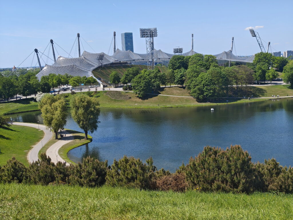 Olympiaberg Aussicht auf das Olympiastadion
